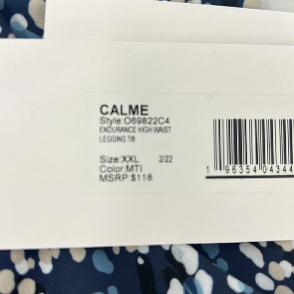 Johnny Was Calme 2X Workout Set Endurance High Waist/Removable cups bra - Picture 9 of 9